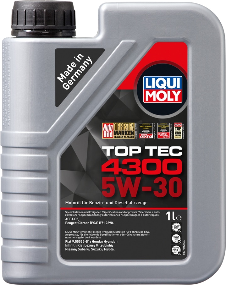 8030 LIQUI MOLY НС-синтетическое моторное масло Top Tec 4300 5W-30